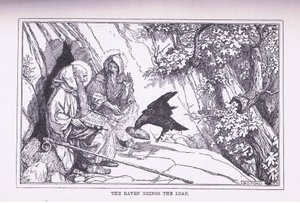 Ravnen bringer brødet, 1912 av Henry Justice Ford