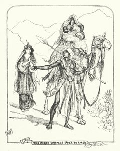 Den svarte mannen tvinger Udea til å gå (gravering) av Henry Justice Ford
