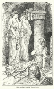 Damene frister Dorothea (litho) av Henry Justice Ford