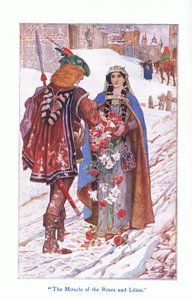 Mirakelet med roser og liljer, 1912 av Henry Justice Ford