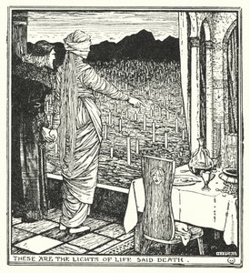 Dette er livets lys sa døden (litho) av Henry Justice Ford