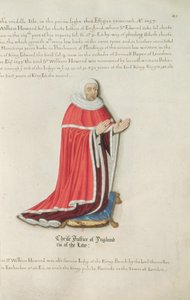 Sir William Howard (d.1308) (blekk og bladgull på vellum)