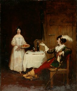 Sir Piercie Shafton og Mysie Harper, ca. 1831 (olje på lerret)