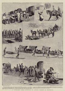 Et Yeomanry feltsykehus i aksjon, scener på Roodeval