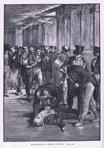 Attentat på Spencer Perceval av Henry Marriott Paget