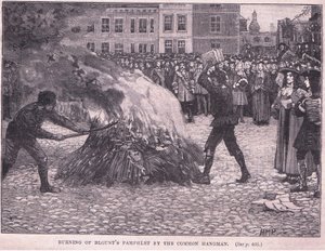 Brenning av Blounts brosjyrer av den vanlige bøddelen av Henry Marriott Paget