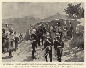 The British Mission to Abyssinia, mottak utenfor Harrar av Ras Makonnen av Henry Marriott Paget