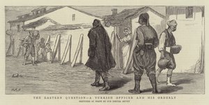 Det østlige spørsmålet, en tyrkisk offiser og hans ordensmann av Henry Marriott Paget