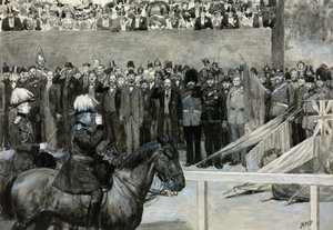 Prinsen av Wales på Volunteer Review, Horse Guards Parade av Henry Marriott Paget
