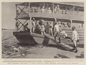 Soudan Advance, en syk konvoi fra Berber som går ombord på Shalal av Henry Marriott Paget