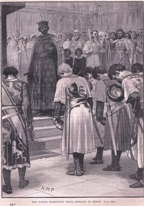 Baronene sendte inn kravene sine til Henry AD 1258 av Henry Marriott Paget