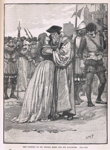 Avskjeden til Sir Thomas More og hans datter 1534 av Henry Marriott Paget