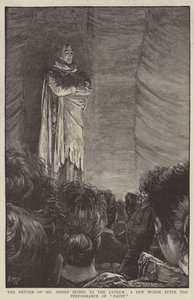 Henry Irvings retur til Lyceum, noen få ord etter fremføringen av Faust av Henry Marriott Paget