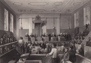 Central Criminal Court, Old Bailey, London (gravering)