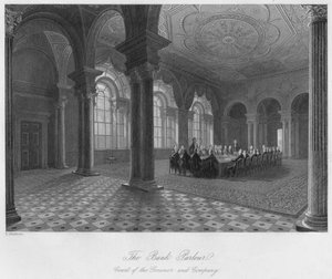 Banksalongen. Guvernørens og selskapets domstol, c1841 av Henry Melville