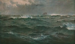 Røft vær i Middelhavet, 1874, c1930.