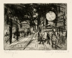 Gatebilde, sommernatt