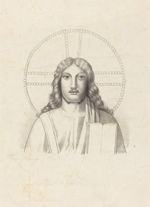Hodet for Vår Frelser, fra Arringhis "Roma Subterranea" av Henry Noel Humphreys after John Flaxman