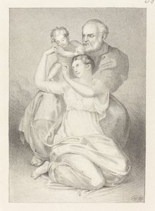 Holy Family, fra Michelangelo av Henry Noel Humphreys after John Flaxman