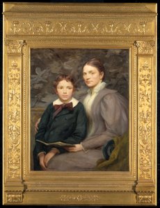 Mrs. William T. Evans og hennes sønn, 1895.