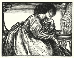 Matthew Arnold-dikt: A Modern Sappho (gravering) av Henry Ospovat