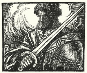 Matthew Arnold-dikt: Alaric at Roma (gravering) av Henry Ospovat