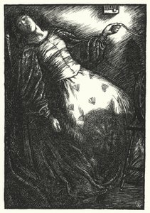 Matthew Arnold-dikt: The Forsaken Merman (gravering)