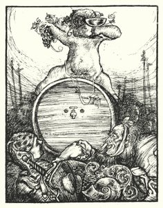 Shakespeare-sang: "In thy vats our cares be drown