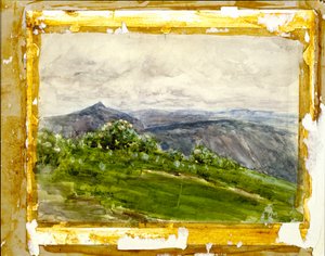Fjelllandskap, Highlands, North Carolina, 1889. av Henry Ossawa Tanner