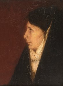 Profil av en kvinnes hode, nd
