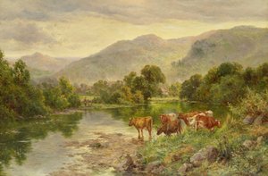 Kirkebasseng, Bettws-y-coed (olje)