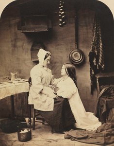 Hun løper hjem og forteller moren sin alt om det, 1858.