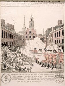 Boston-massakren, 5. mars 1770 av Henry Pelham