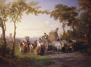 Høsting av vintreet (s.& d.