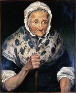 Judy Dowling - Keeper of the Town Hutch (olje på lerret)