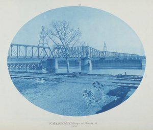 C.M. & St. Louis P. RR Bridge ved Sabula, Ia.