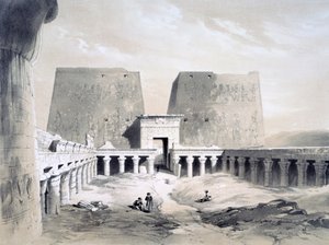 Edfou, 1800-tallet av Henry Pilleau