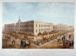 Det nye hovedpostkontoret, City of London, c1830