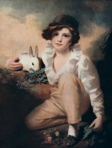 Gutt med kanin, c1814 1912.