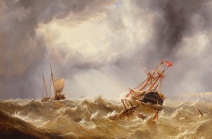 Dismased i en storm utenfor Kent Coast av Henry Redmore