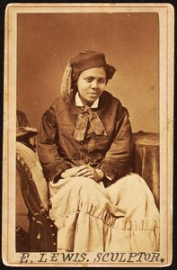 Carte de visite av Edmonia Lewis, ca. 1870 av Henry Rocher