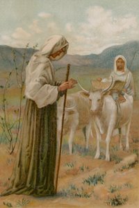 Hannah og Samuel (chromolitho) av Henry Ryland
