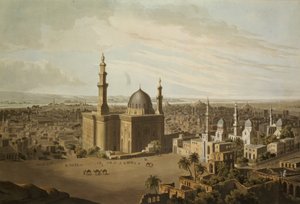 Utsikt over Grand Cairo, gravert av Daniel Havell (1785-1826) 1809