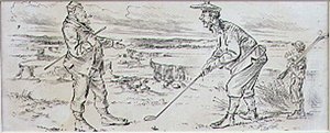 The Hesitant Golfer, illustrasjon fra 
