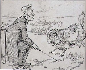 The Surprised Golfer, illustrasjon fra 