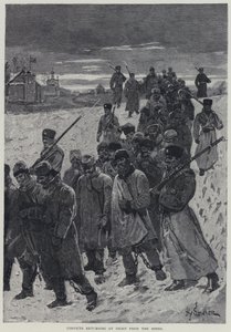 Kara, straffedømte som kommer tilbake om natten fra gruvene (litho) av Henry Sandham