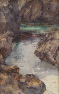 Cove (Akvarell) av Henry Scott Tuke