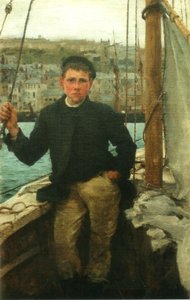 Portrett av Jack Rolling av Henry Scott Tuke