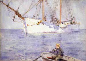 Solnedgangseffekt av Henry Scott Tuke