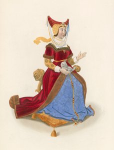 Constancia, hertuginne av Lancaster, kone til John of Gaunt, ca 1525 av Henry Shaw